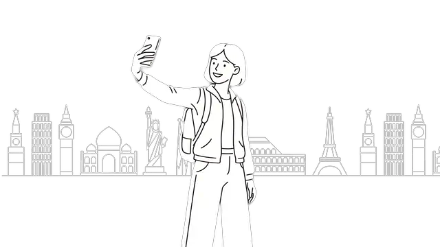 An animated illustration of an eSIM installing onto a phone